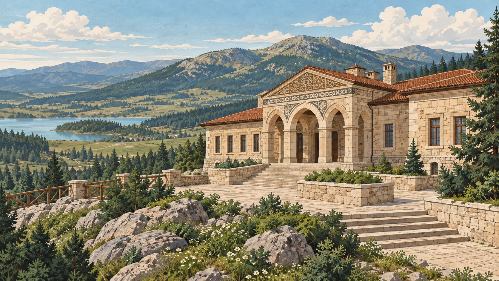Lâdik Akdağ Tourism Centre çizimi, Samsun
