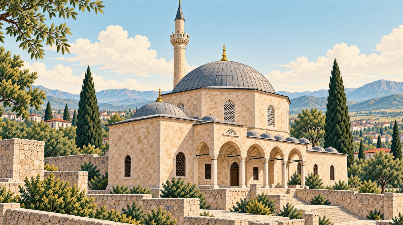 Lala Mosque / Lale Mosque çizimi, Kırşehir