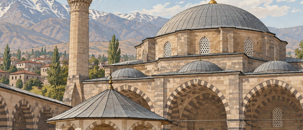 Lala Mustafa Paşa Mosque çizimi, Erzurum