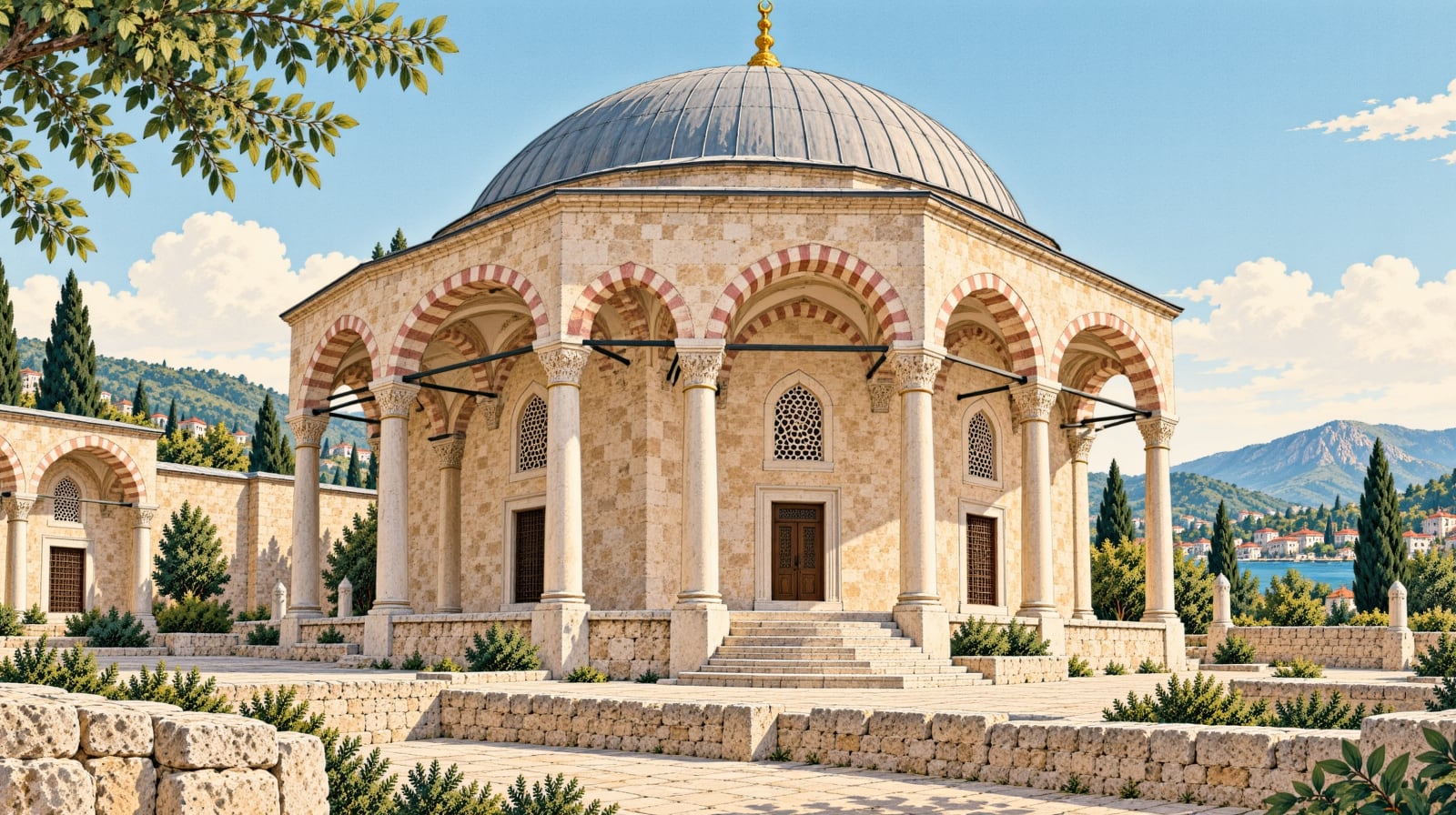 Lala Mustafa Paşa Tomb çizimi, İstanbul