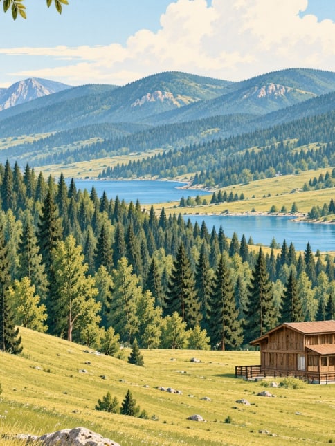 Zeichnung: Hochweide Lapazan, Trabzon