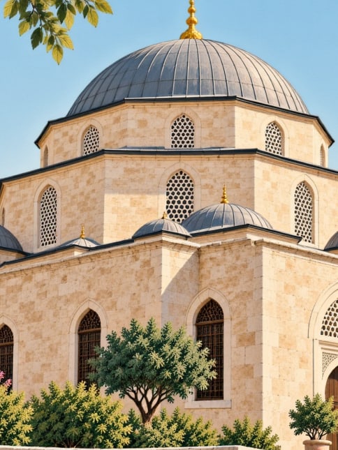 Zeichnung: Lari-Moschee, Edirne