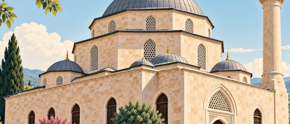 Lari Mosque çizimi, Edirne