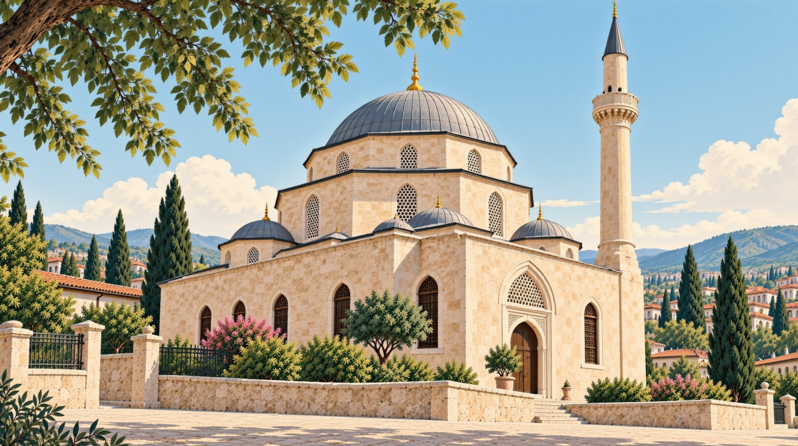 Lari Mosque çizimi, Edirne