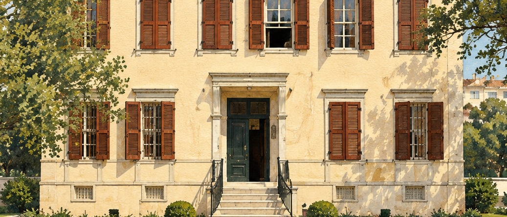 Latife Hanım Pavilion Memorial House Museum çizimi, İzmir