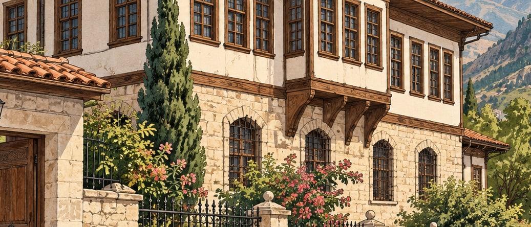 Latifoğlu Mansion çizimi, Tokat