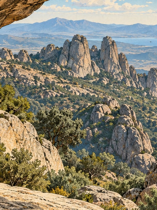 Zeichnung: Latmos – Beşparmak-Gebirge, Aydın