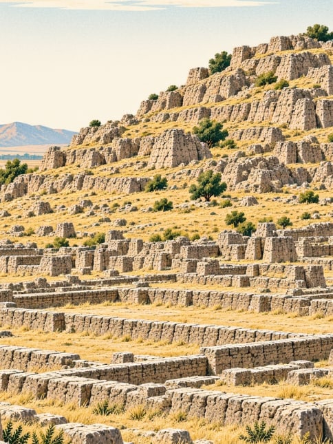 Zeichnung: Levzin-Hügel, Adıyaman