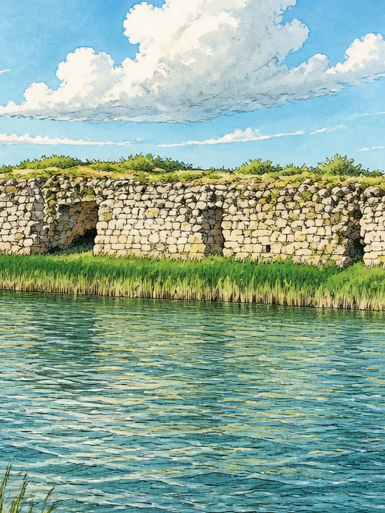 Zeichnung: Insel Limenia, Isparta