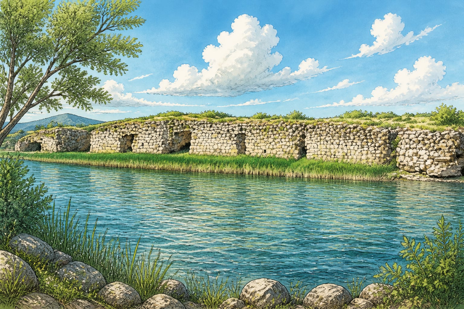 Limenia Island çizimi, Isparta