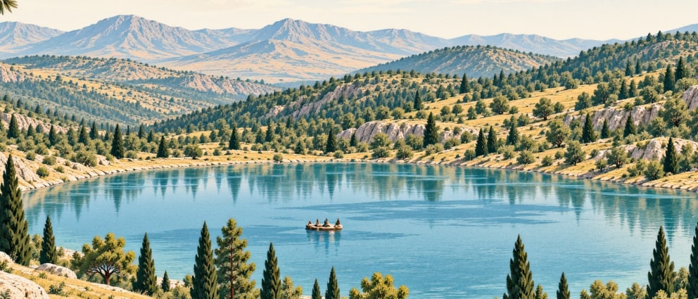 Limni Lake Nature Park çizimi, Gümüşhane
