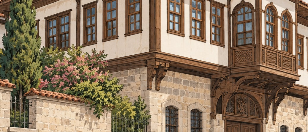 Livapaşa Mansion Ethnography Museum çizimi, Kastamonu