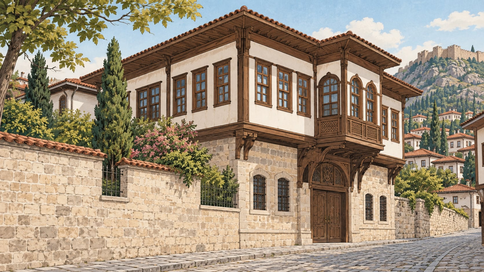 Livapaşa Mansion Ethnography Museum çizimi, Kastamonu