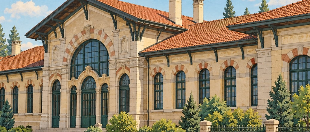 Lüleburgaz Kadı Ali Mosque / Gazi Mosque çizimi, Kırklareli