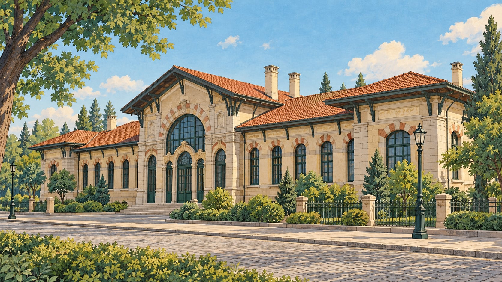 Lüleburgaz Kadı Ali Mosque / Gazi Mosque çizimi, Kırklareli