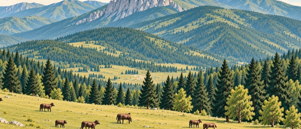 Maçka-Mavura Plateau çizimi, Trabzon