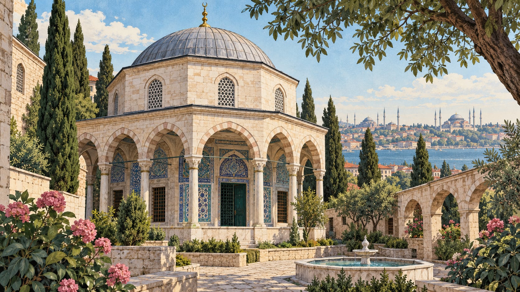 Mahmud Paşa Tomb çizimi, İstanbul