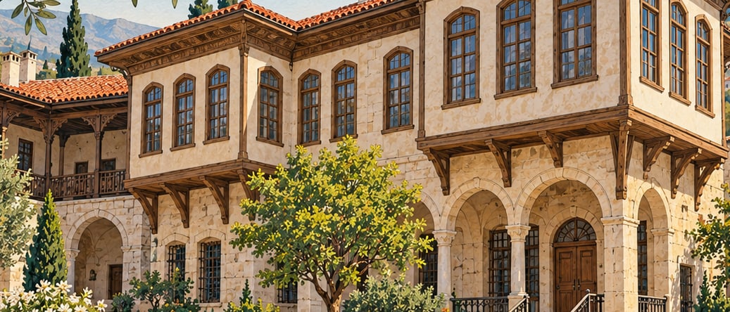 Mahmut Arif Paşa Mansion Ethnography Museum çizimi, Kahramanmaraş