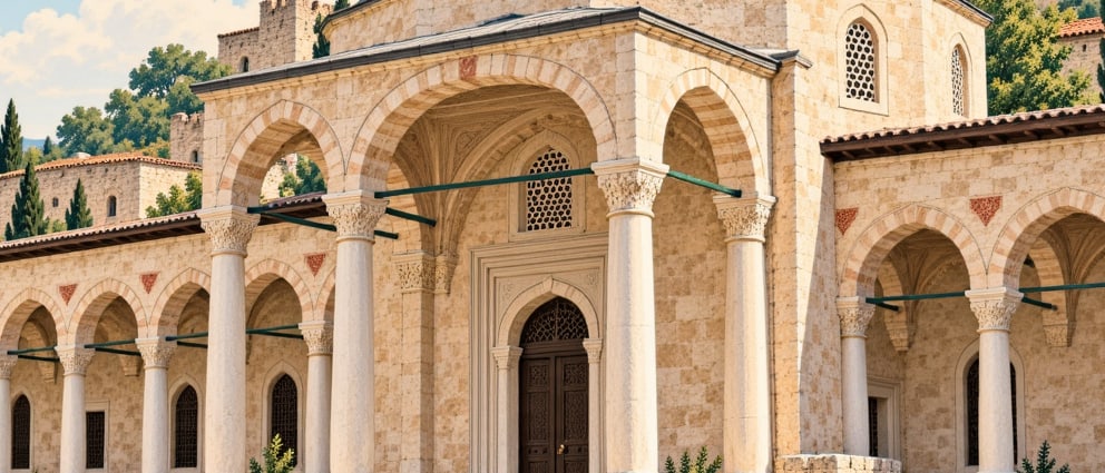 Mahperi Hatun Caravanserai çizimi, Tokat