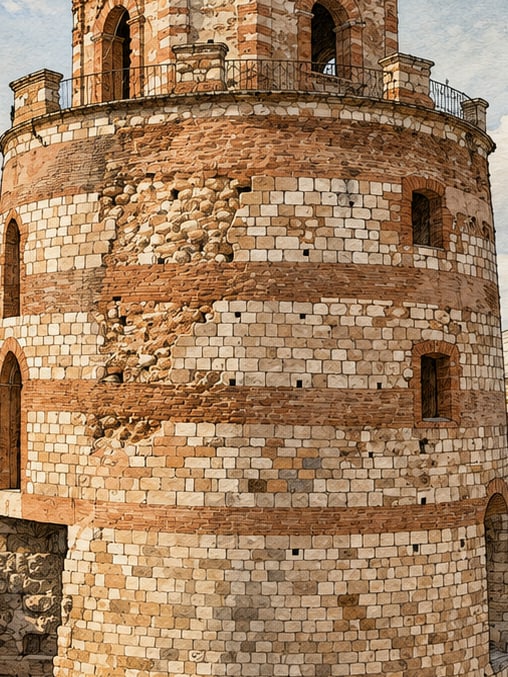 Zeichnung: Makedonya-Turm, Edirne