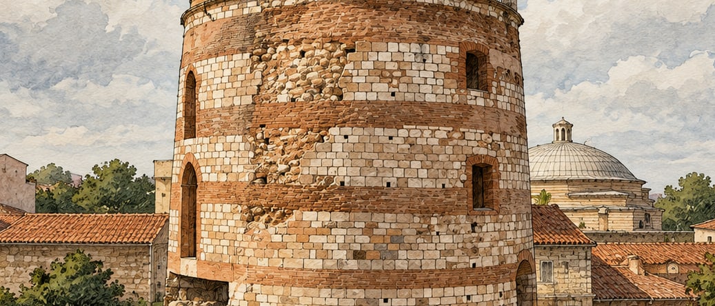 Macedonian Tower çizimi, Edirne