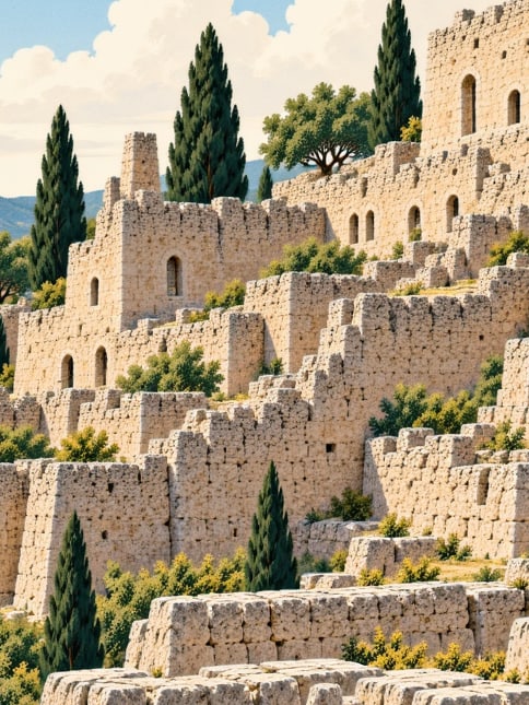 Zeichnung: Burg Manisa, Manisa