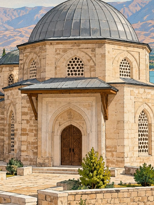 Zeichnung: Mansur-Baba-Grabmal, Elazığ