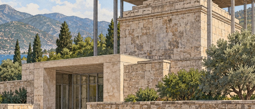 Mausoleum at Halicarnassus çizimi, Muğla
