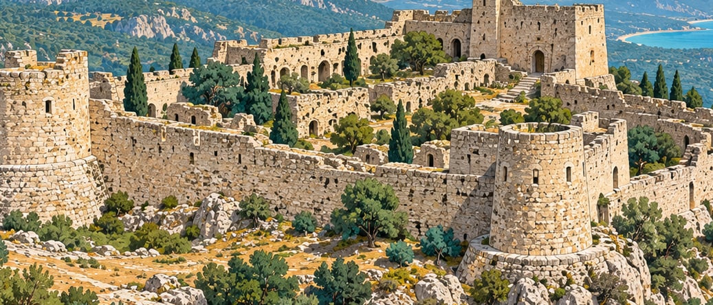Mavga Castle çizimi, Mersin