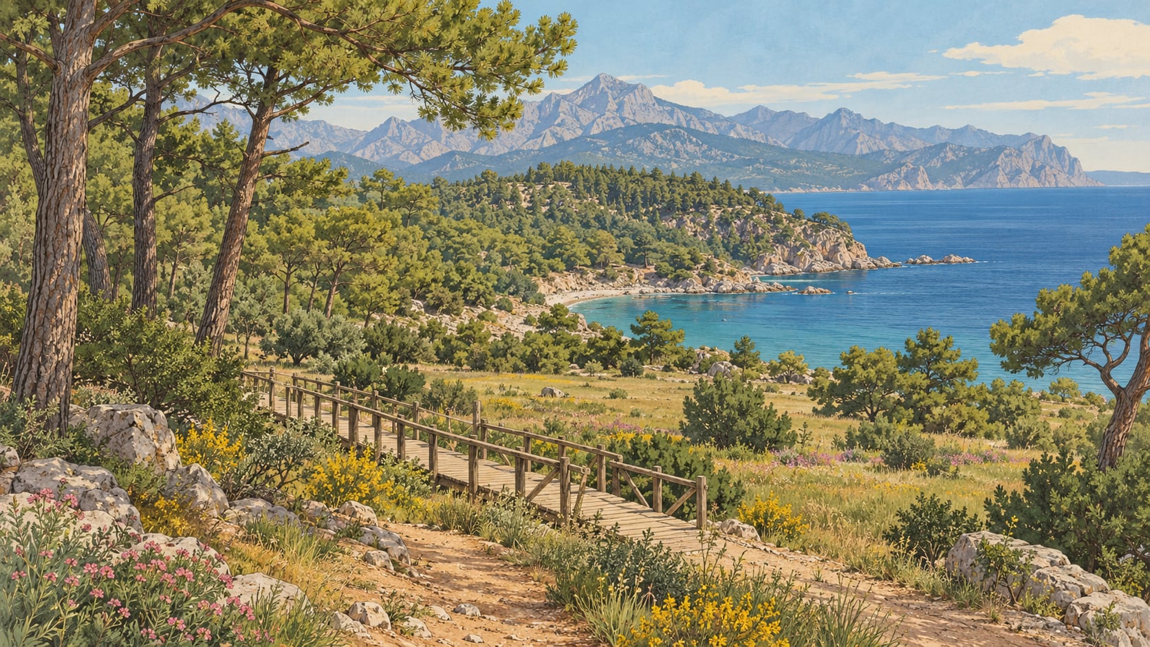 Mavikent Nature Park çizimi, Antalya