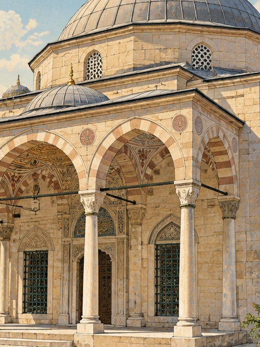 Zeichnung: Mehmed-Ağa-Grabmal (Habeşi-Mehmed-Ağa-Grabmal), İstanbul