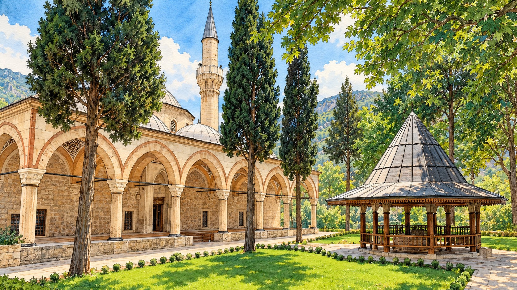 Mehmet Paşa Mosque çizimi, Amasya
