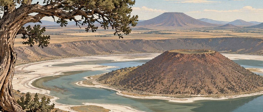 Meke Lake Natural Monument çizimi, Konya