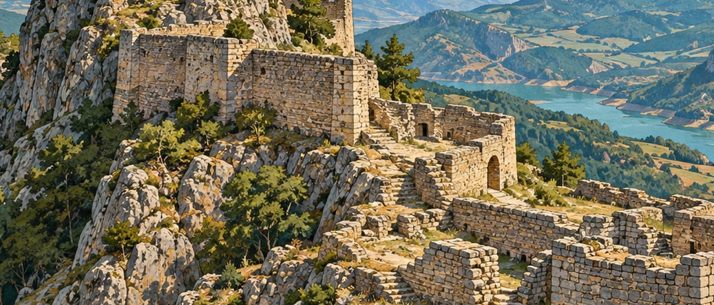 Meletios Castle / Mesudiye çizimi, Ordu
