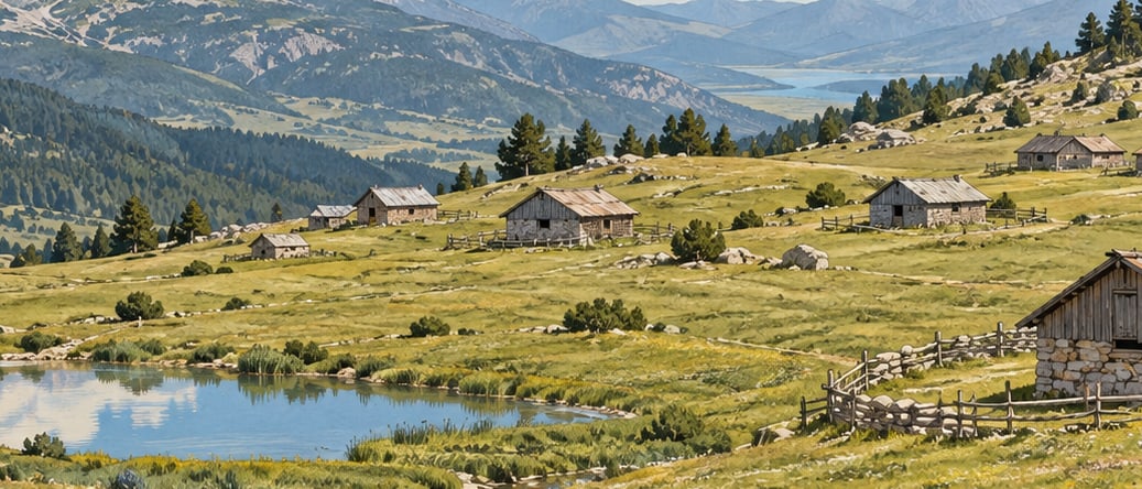 Melikler Plateau çizimi, Isparta