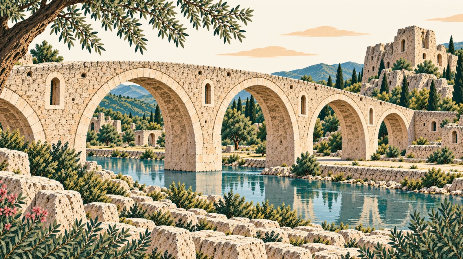 Meriç Bridge çizimi, Edirne