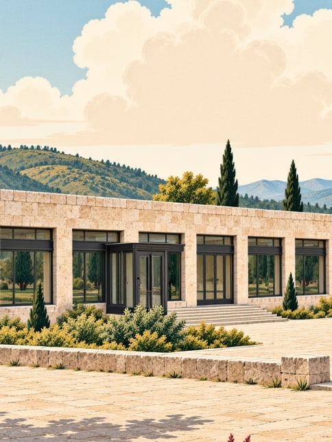 Zeichnung: Hızırbey-Külliye im zentralen Bezirk, Kırklareli