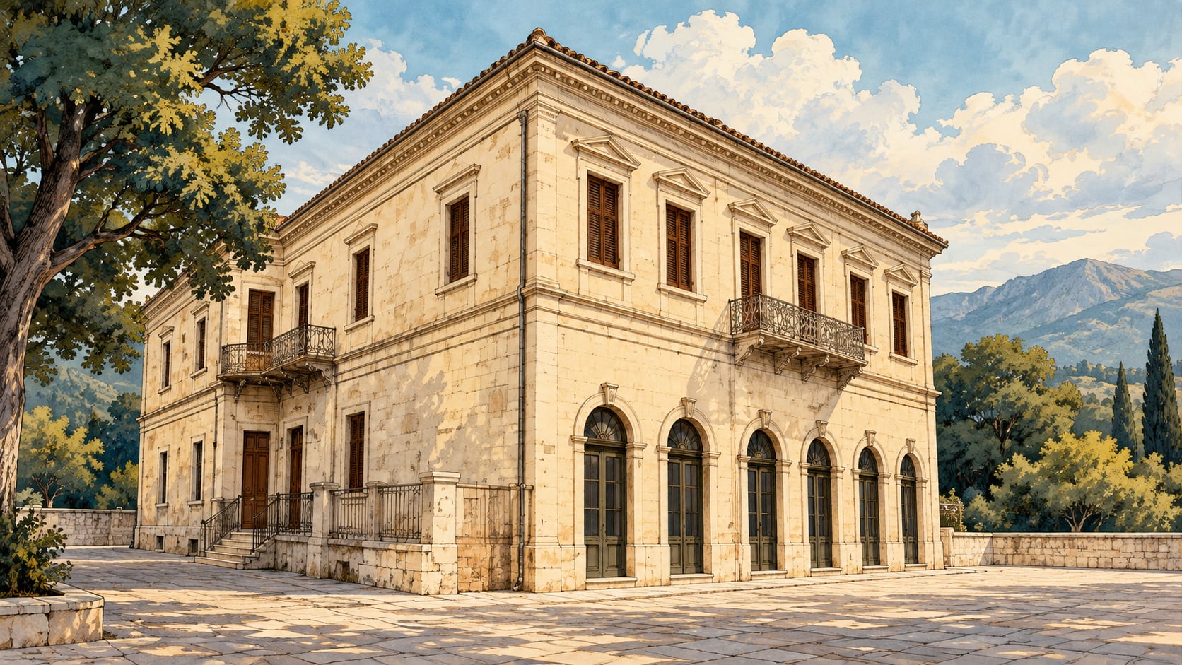 Mersin Atatürk House Museum çizimi, Mersin