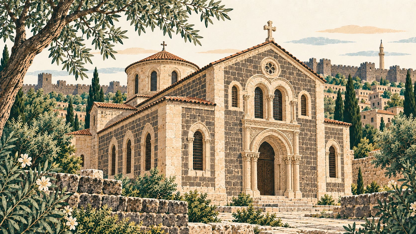 Meryem Ana Church çizimi, Diyarbakır