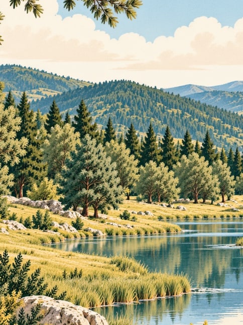 Zeichnung: Meryemana-Naturpark, İzmir