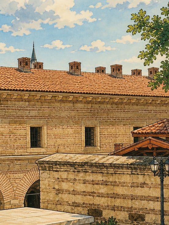 Zeichnung: Merzifon Bedesten, Amasya