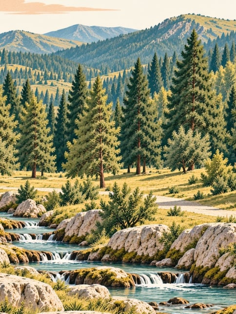 Zeichnung: Mesir-Naturpark, Manisa