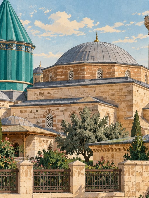 Mevlana Museum çizimi, Konya
