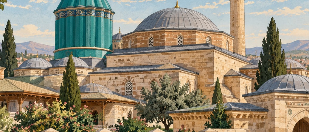Mevlana Museum çizimi, Konya