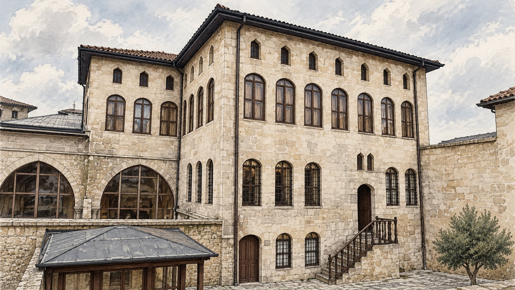 Mevlevi Culture and Foundation Works Museum çizimi, Gaziantep
