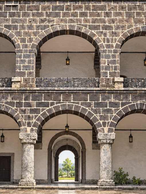 Zeichnung: Meydan-Medrese, Hakkari