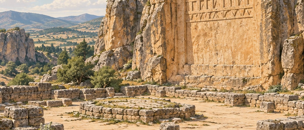 Midas Yazılıkaya çizimi, Eskişehir