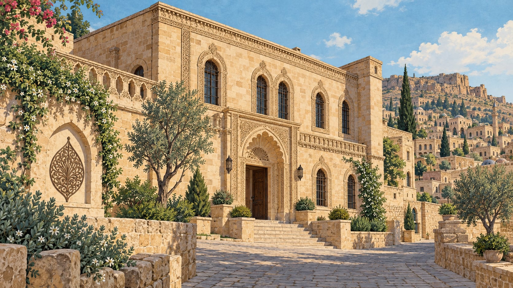 Midyat Municipality Filigree Museum çizimi, Mardin