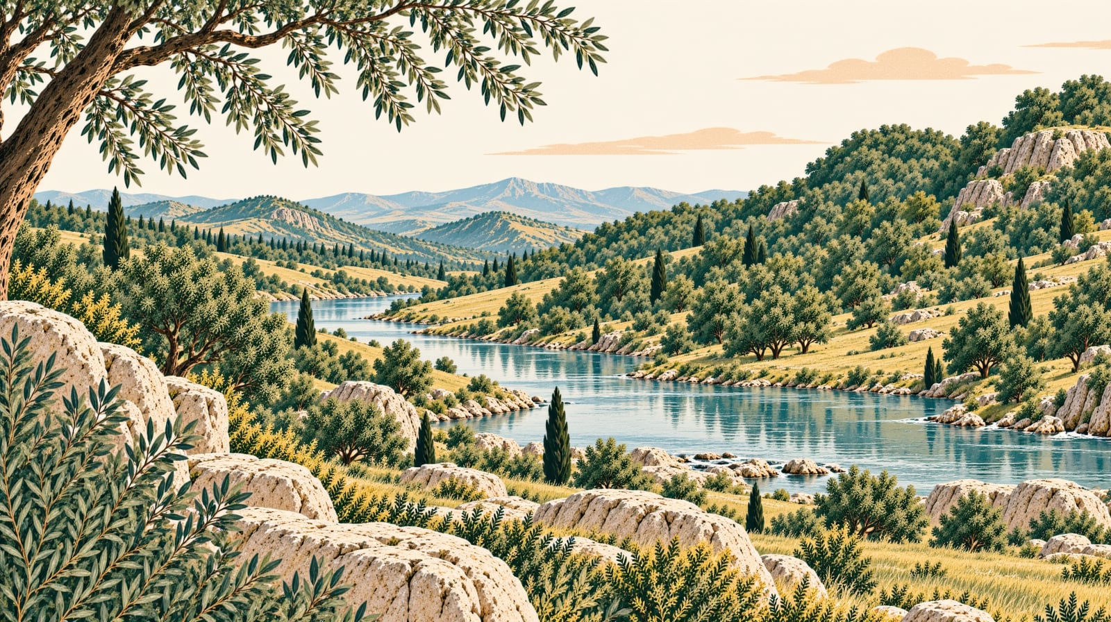 Mıhlı Stream çizimi, Balıkesir