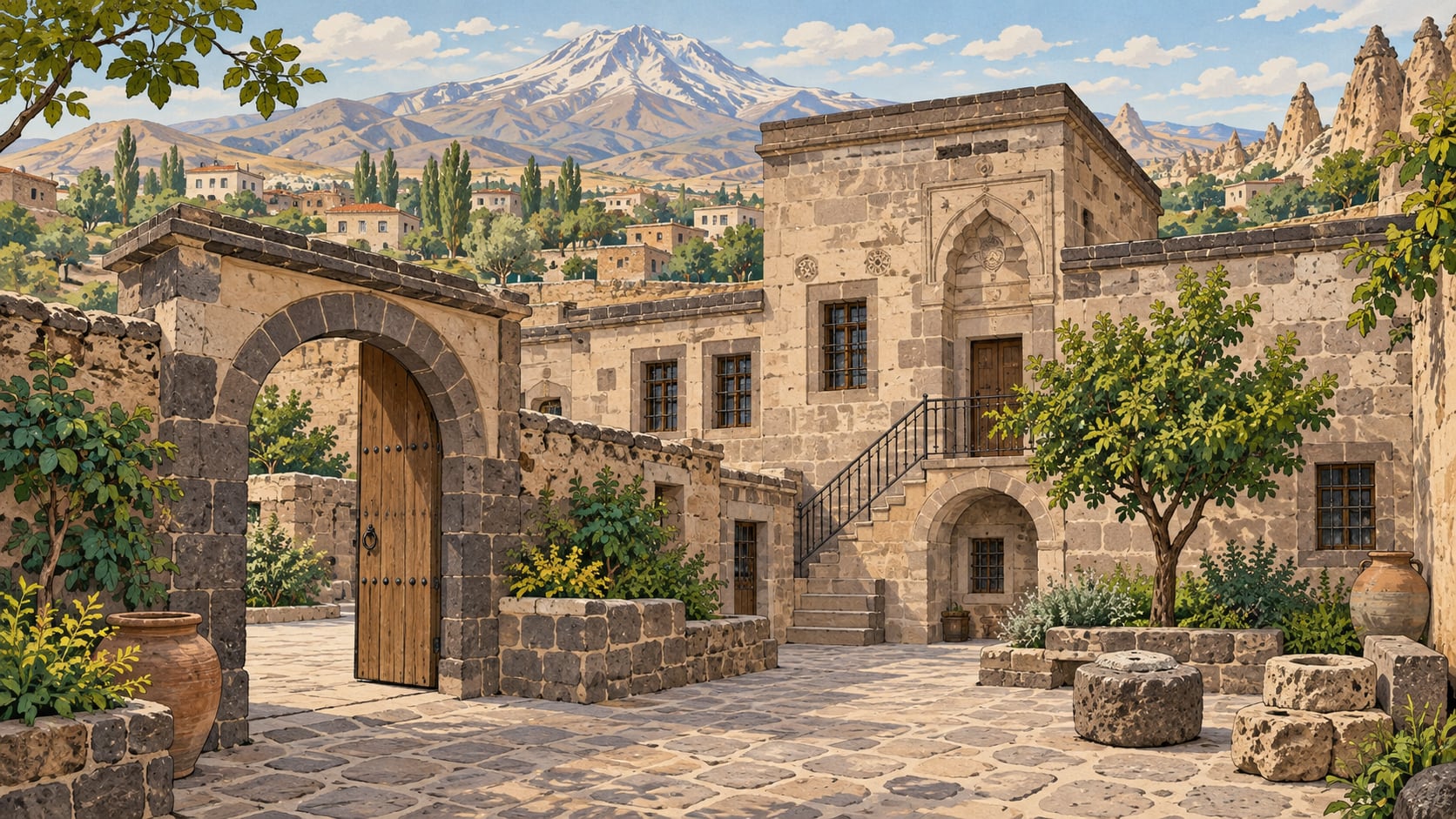 Mimar Sinan House Museum çizimi, Kayseri